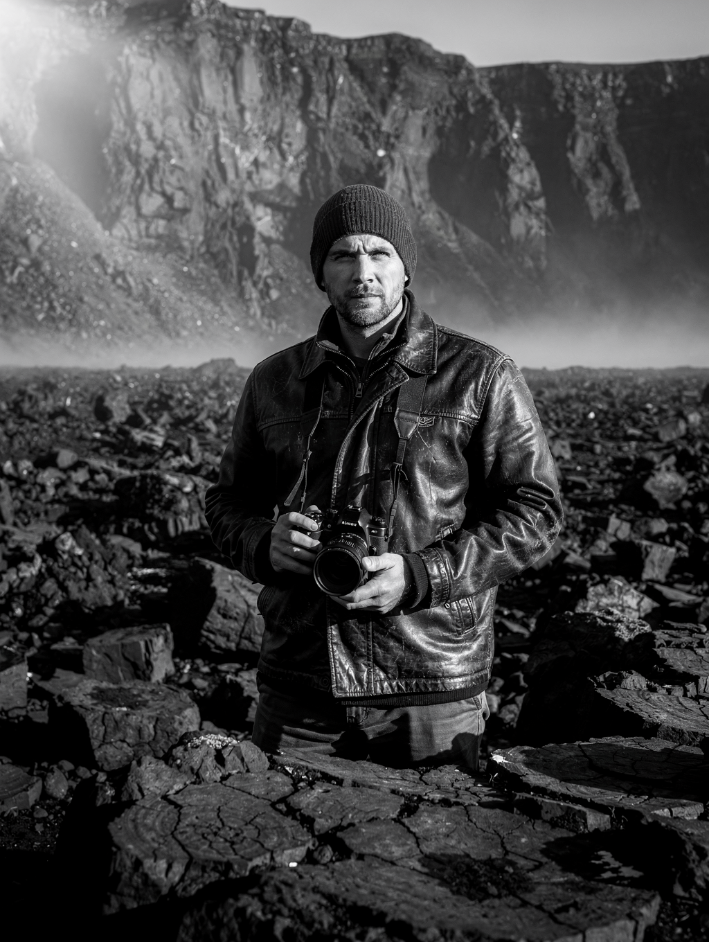 Landscape photographer in the field